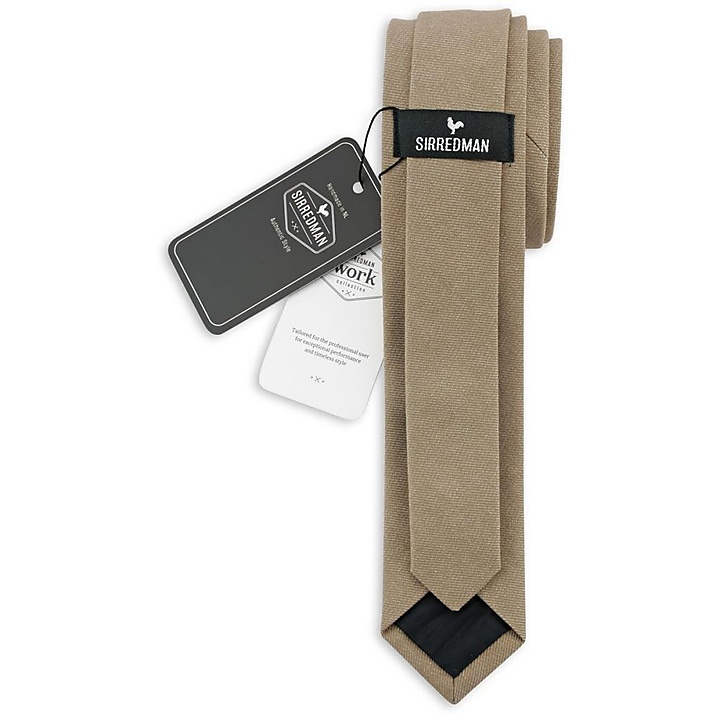 WORK necktie denim taupe