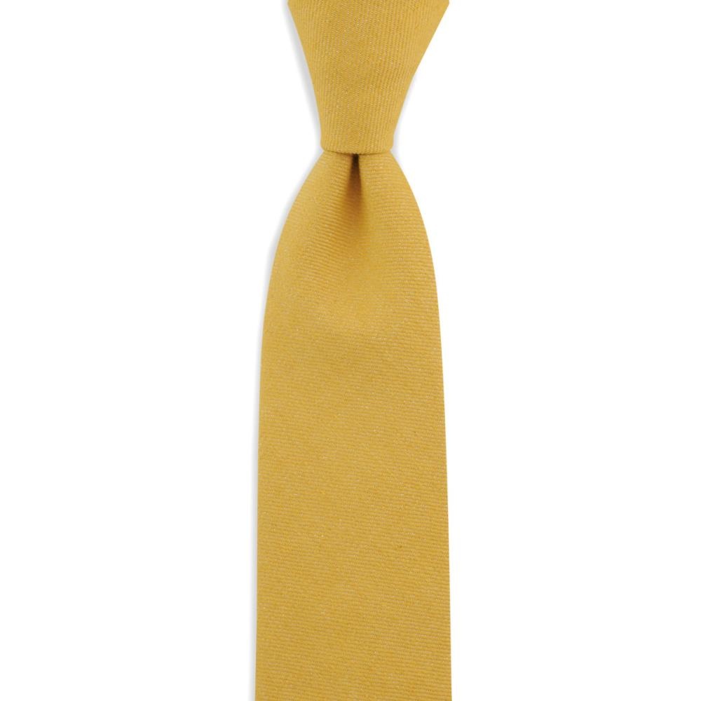 WORK necktie ochre denim - 1