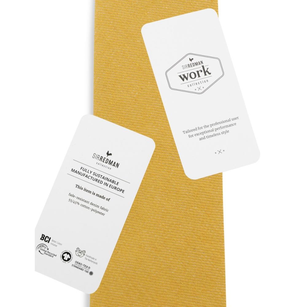 WORK necktie ochre denim - 3
