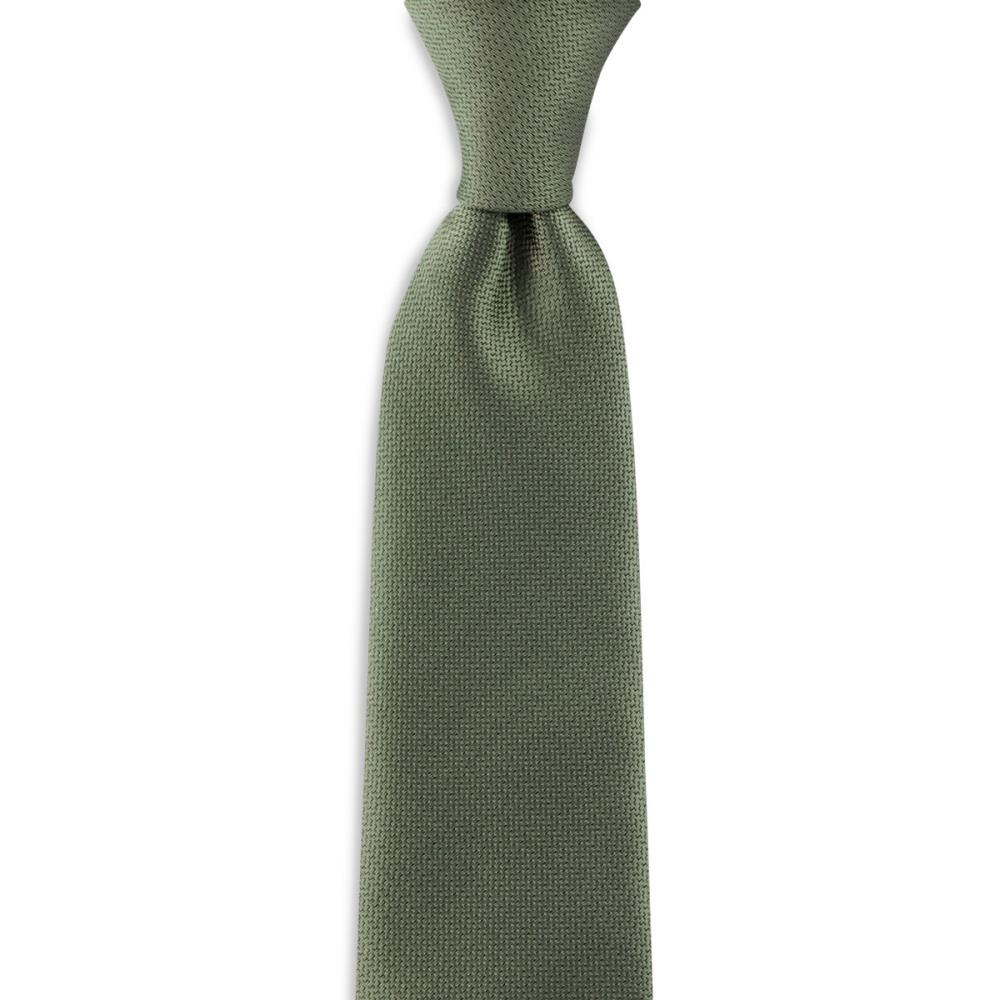 WORK necktie olive green - 1