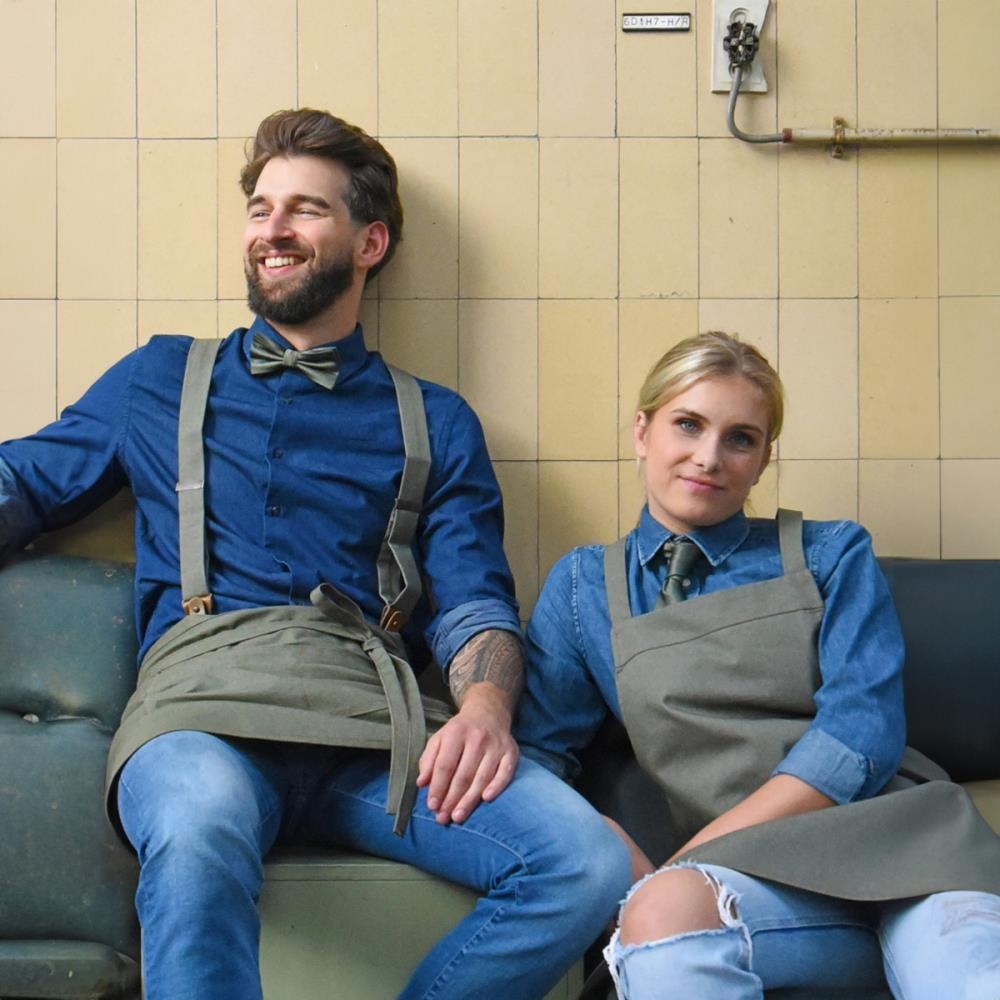 WORK necktie olive green - 1