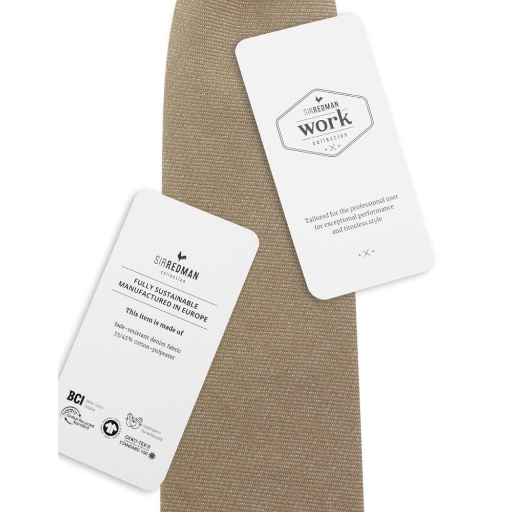 WORK necktie taupe denim - 3