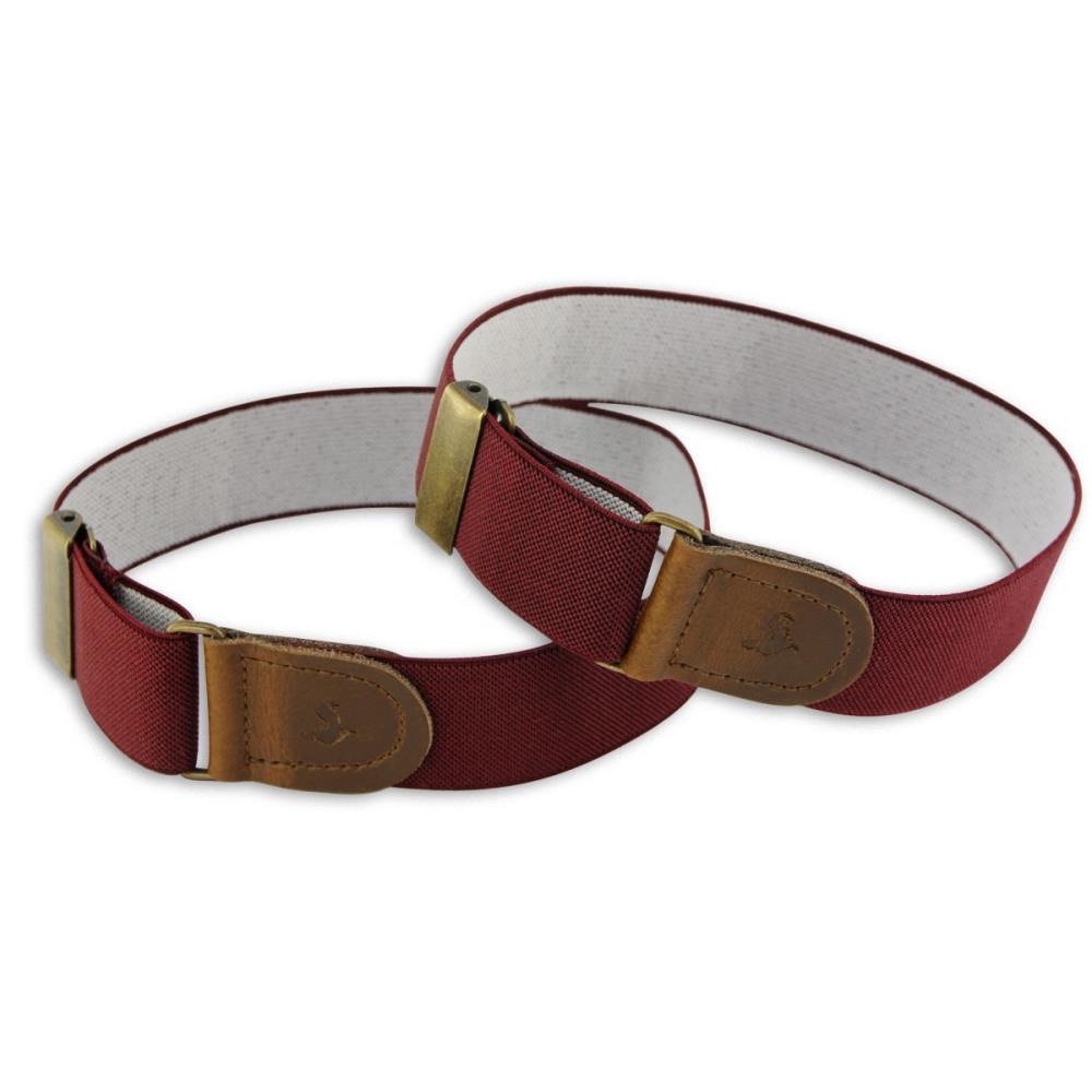 WORK sleeve garters bordeaux red elastic - 1