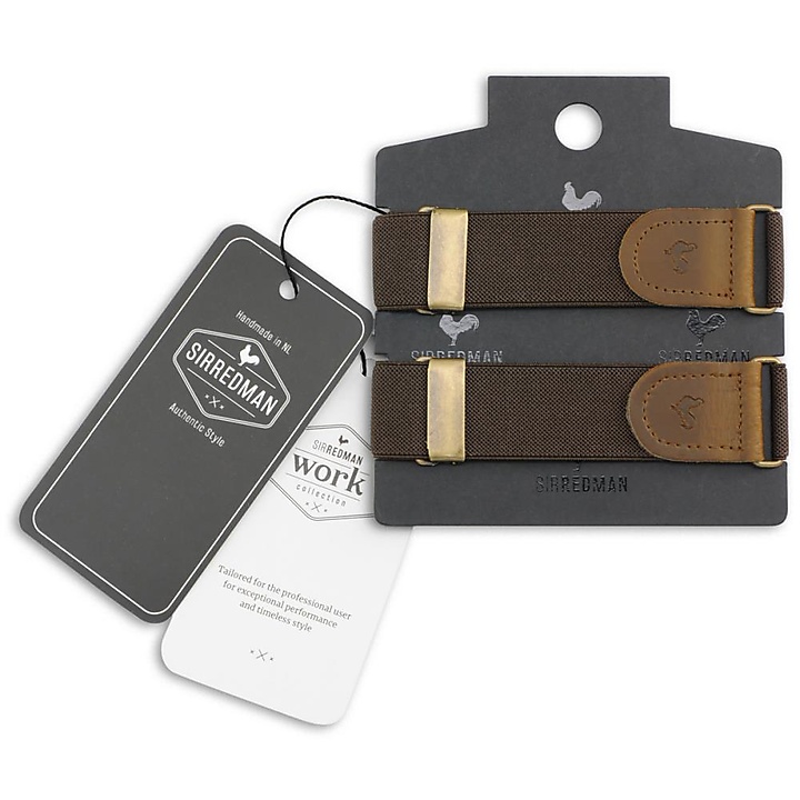 WORK sleeve garters brown
