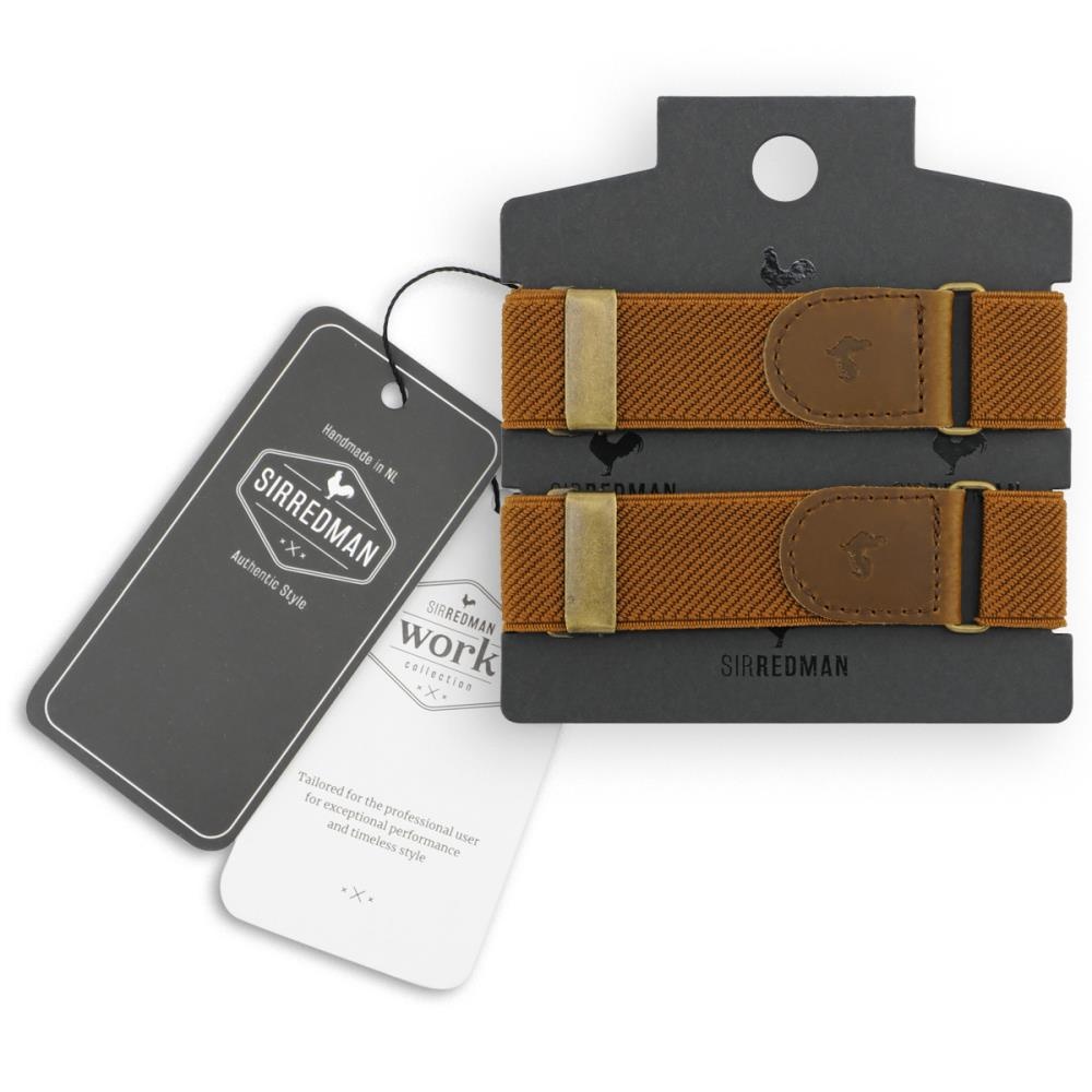 WORK sleeve garters cognac - 3