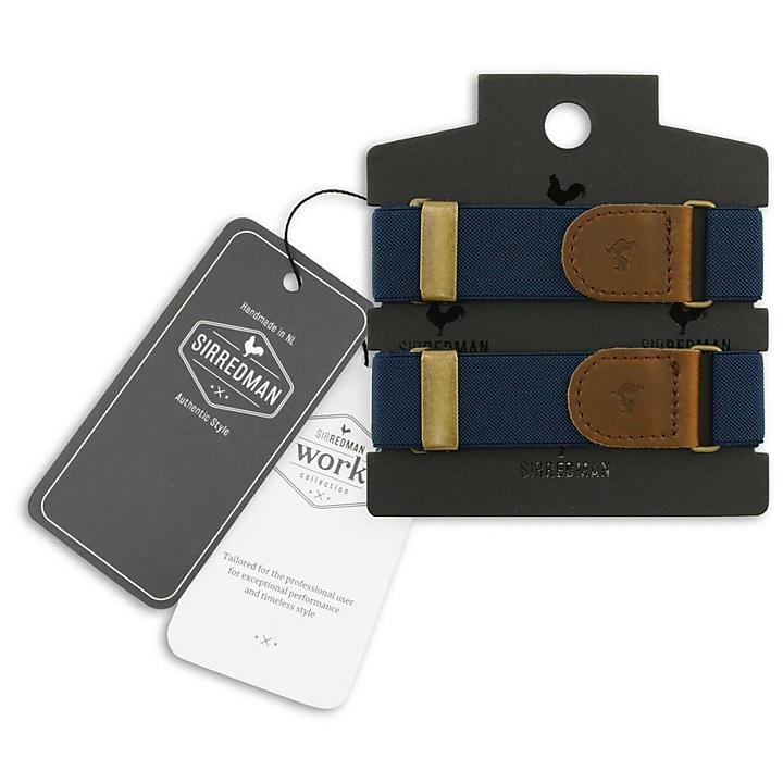WORK sleeve garters navy blue