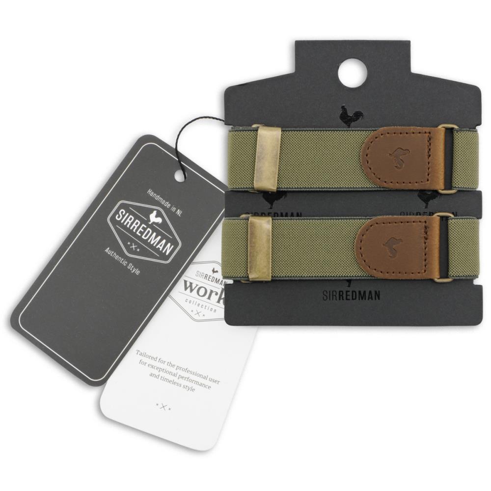 WORK sleeve garters olive green elastic - 2