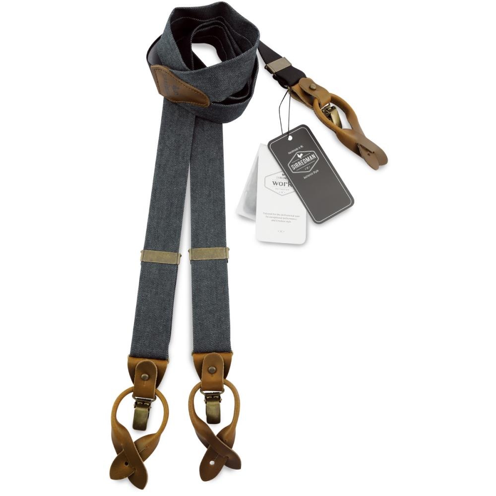 WORK suspenders black denim - 1