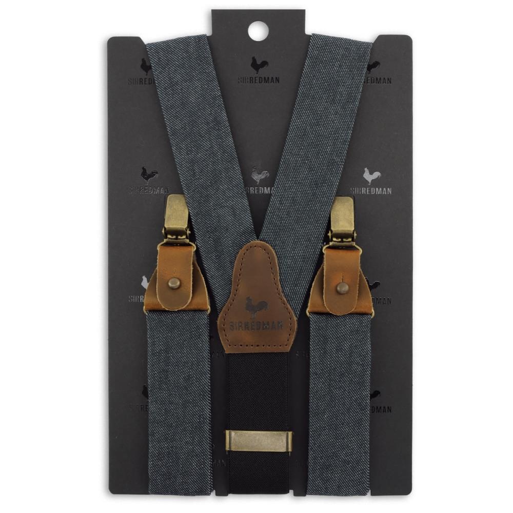 WORK suspenders black denim - 5