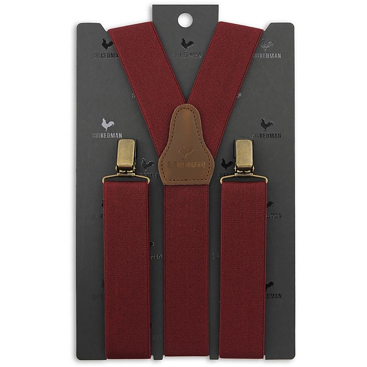 WORK suspenders bordeaux