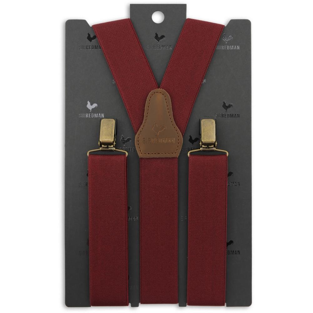 WORK suspenders bordeaux elastic - 2