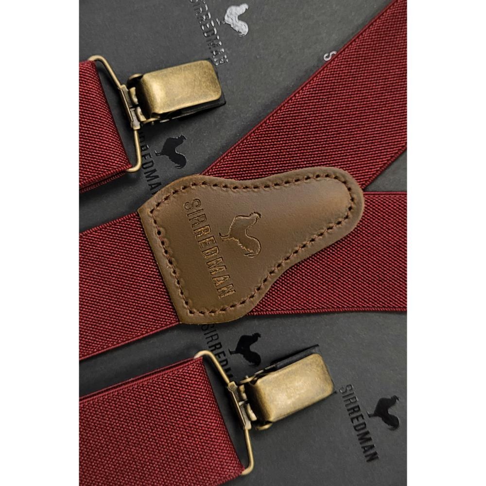 WORK suspenders bordeaux elastic - 3