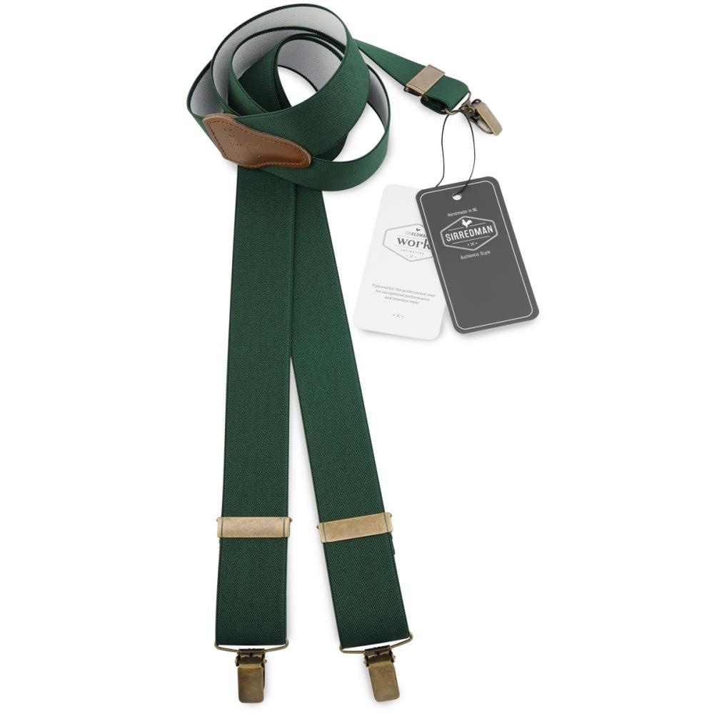 WORK suspenders bottle green elastic - 1