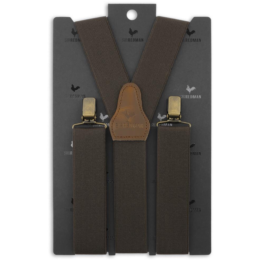 WORK suspenders brown elastic - 2