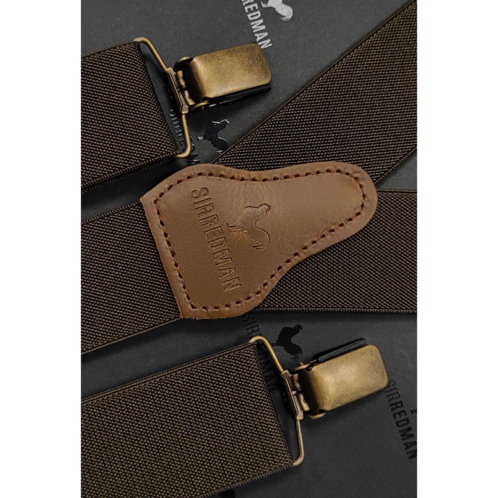 WORK suspenders brown elastic - 3
