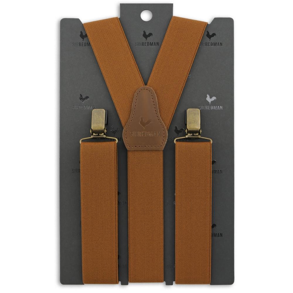 WORK suspenders cognac - 2