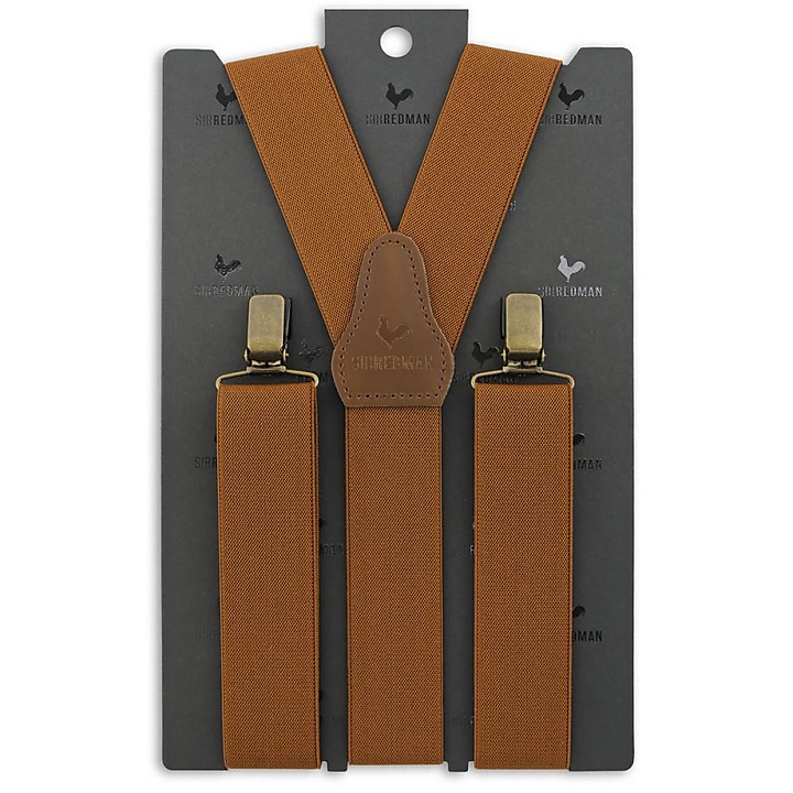 WORK suspenders cognac
