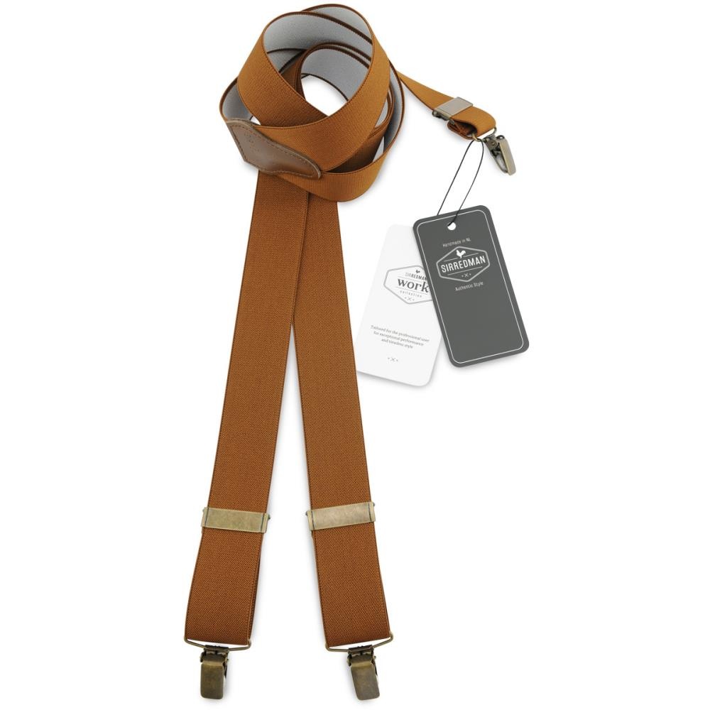 WORK suspenders cognac elastic - 1