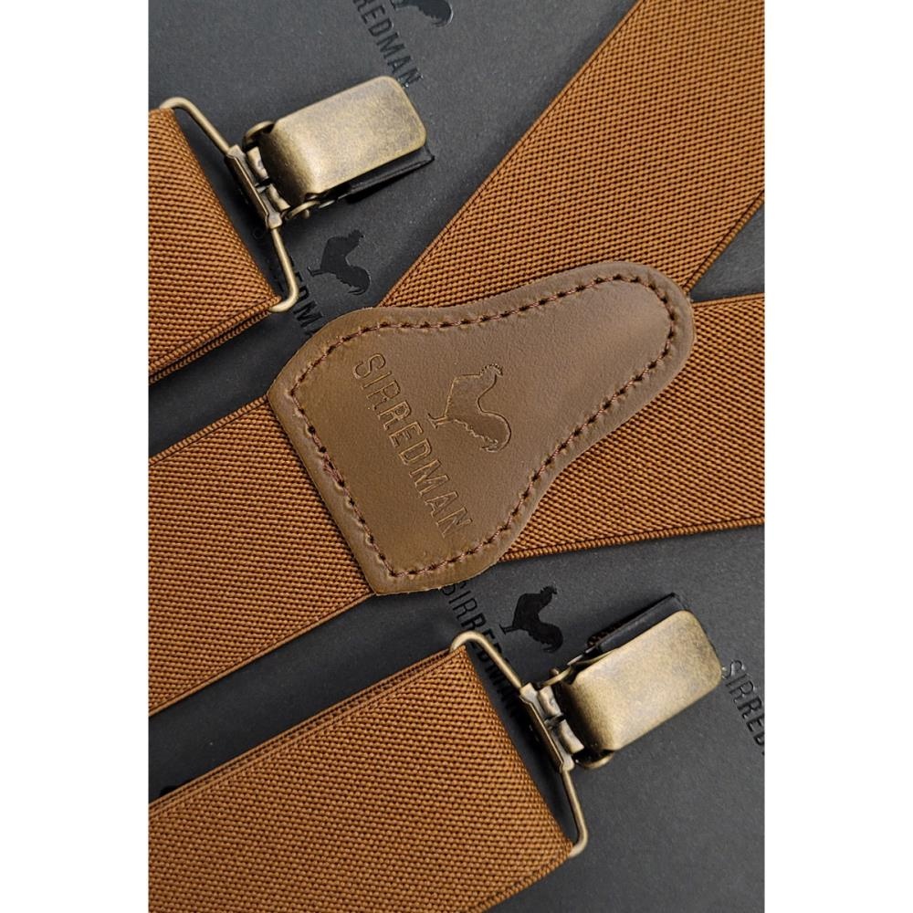 WORK suspenders cognac elastic - 3