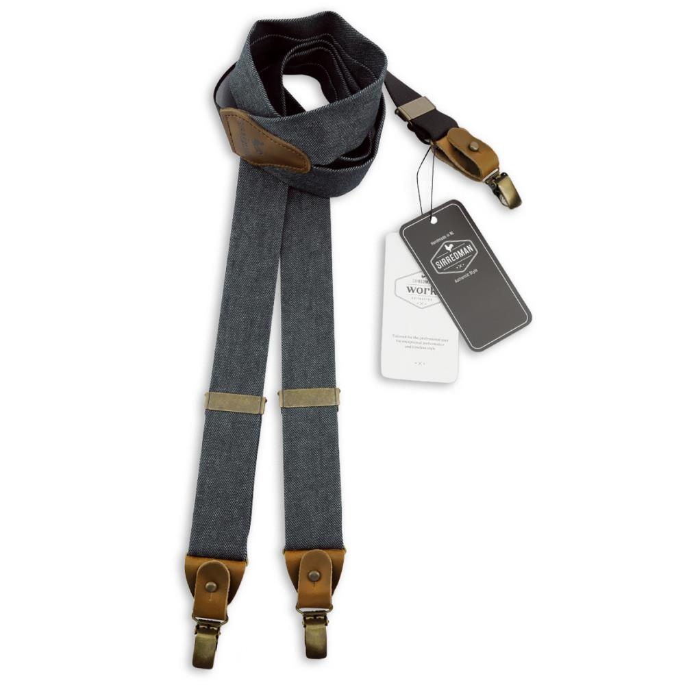 WORK suspenders denim black - 1