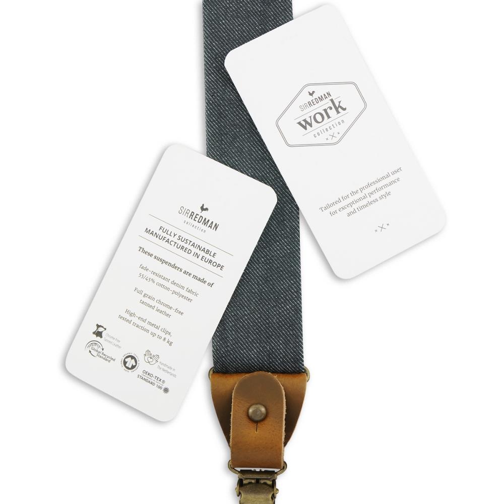 WORK suspenders denim black - 3