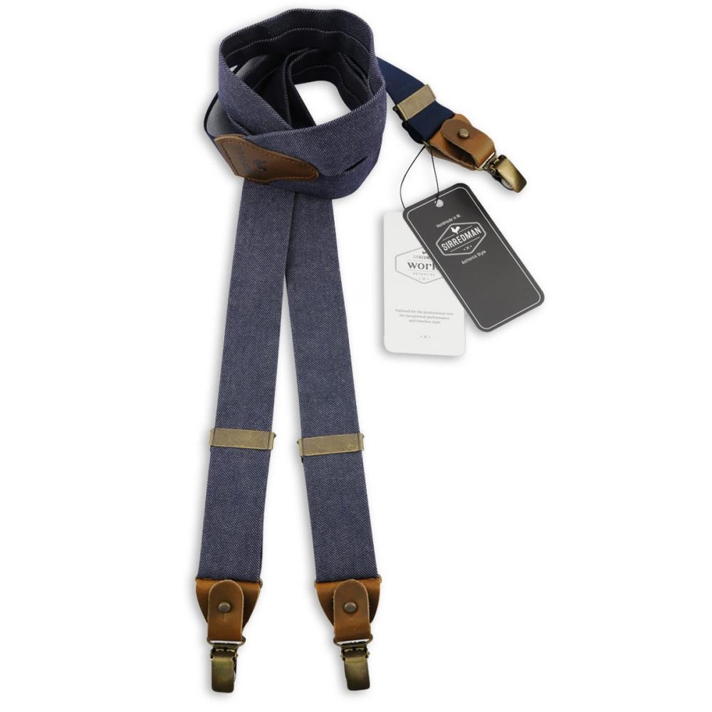 WORK suspenders denim blue - 1