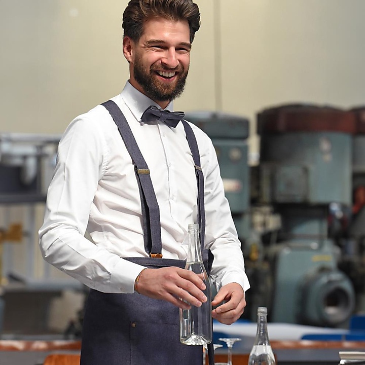 WORK suspenders denim blue