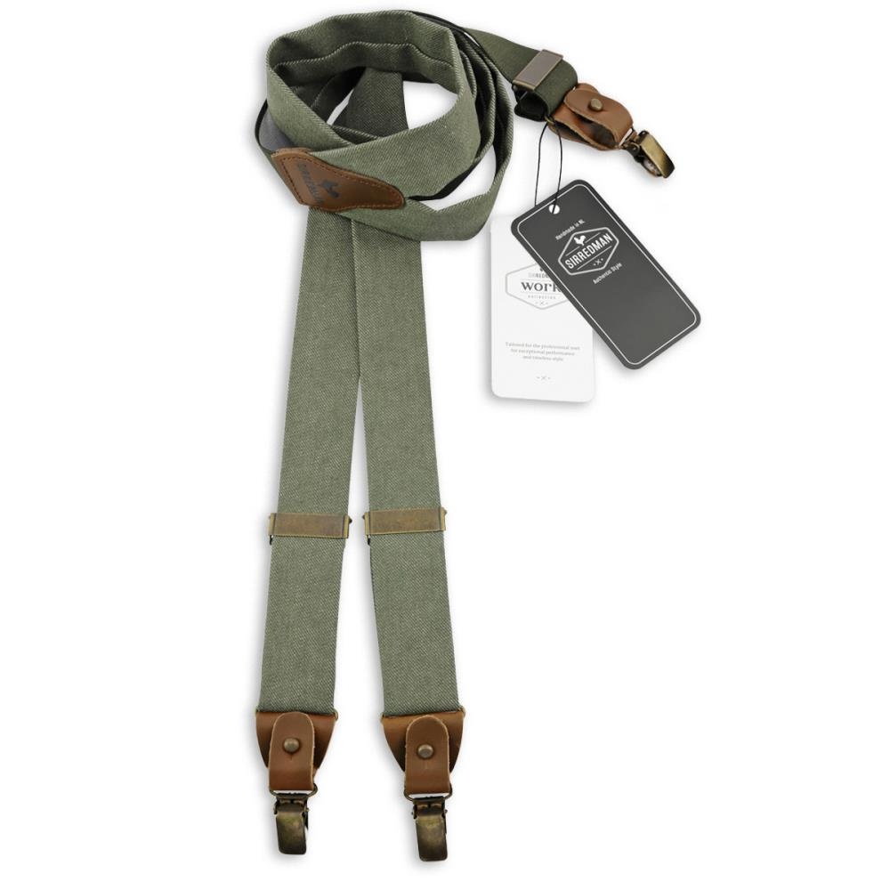 WORK suspenders denim green - 1