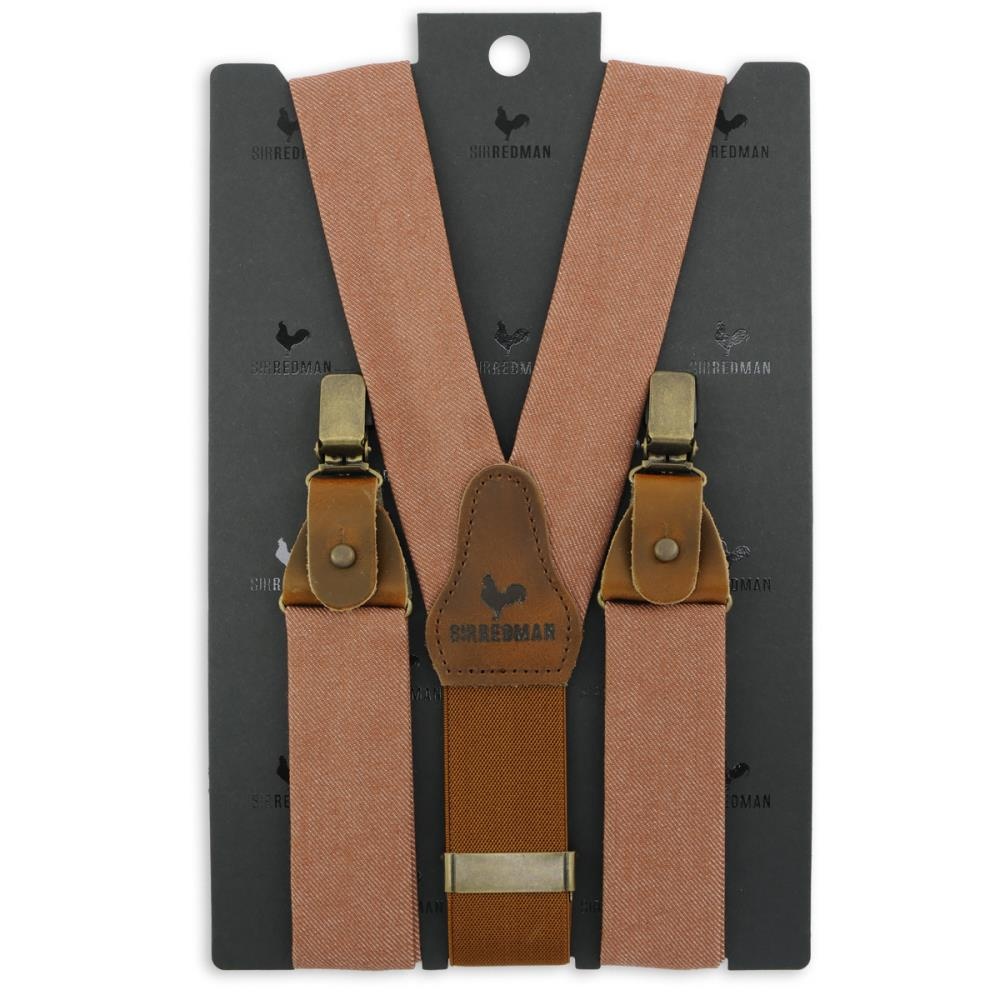 WORK suspenders denim rust - 2