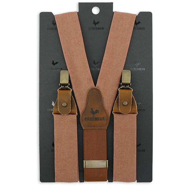 WORK suspenders denim rust