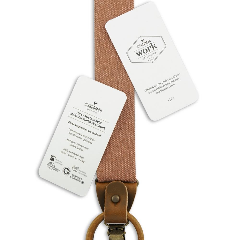 WORK suspenders denim rust - 3