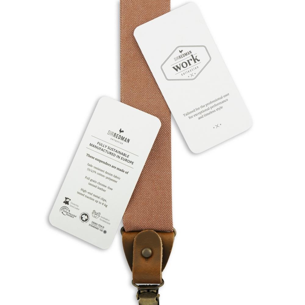 WORK suspenders denim rust - 3