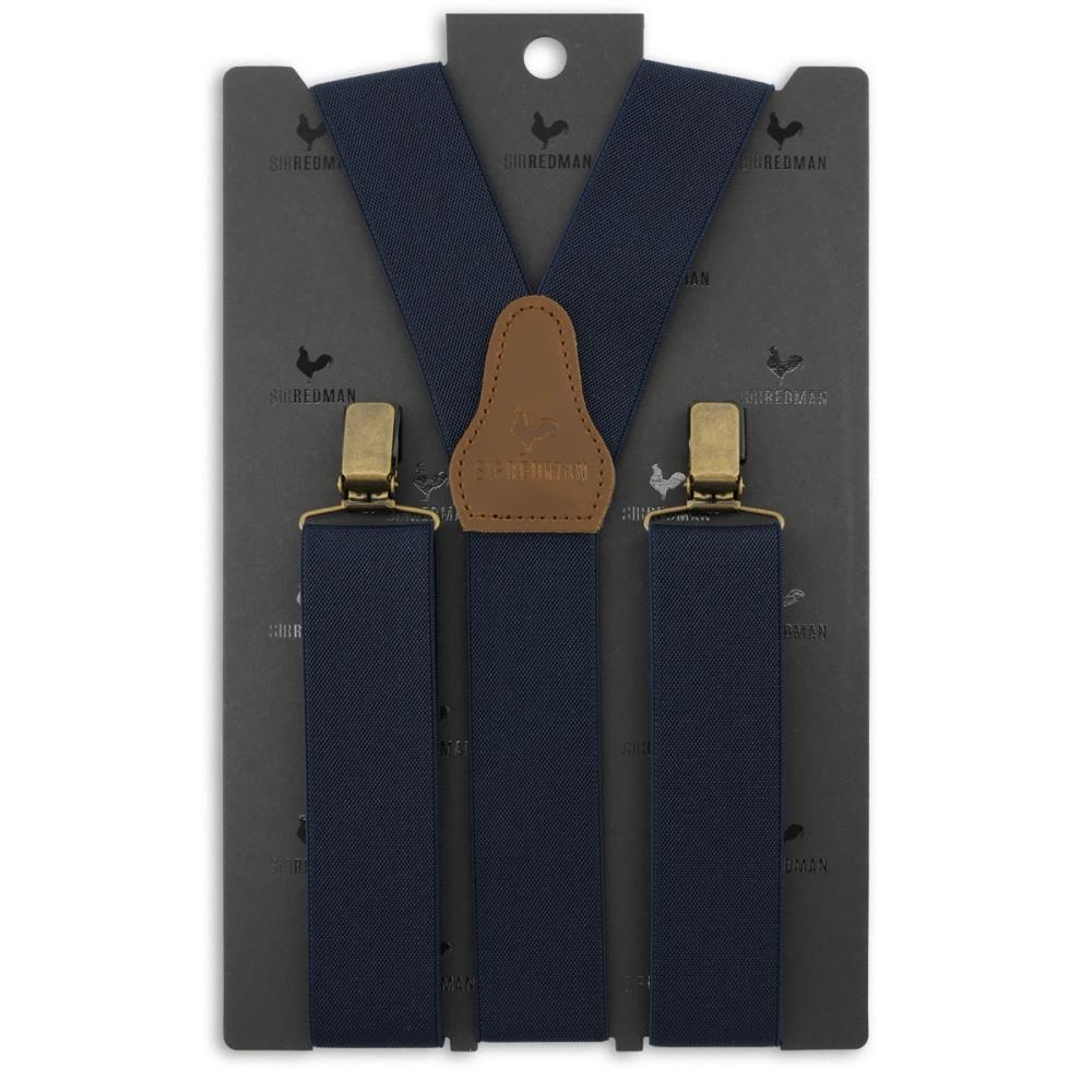 WORK suspenders navy elastic - 2