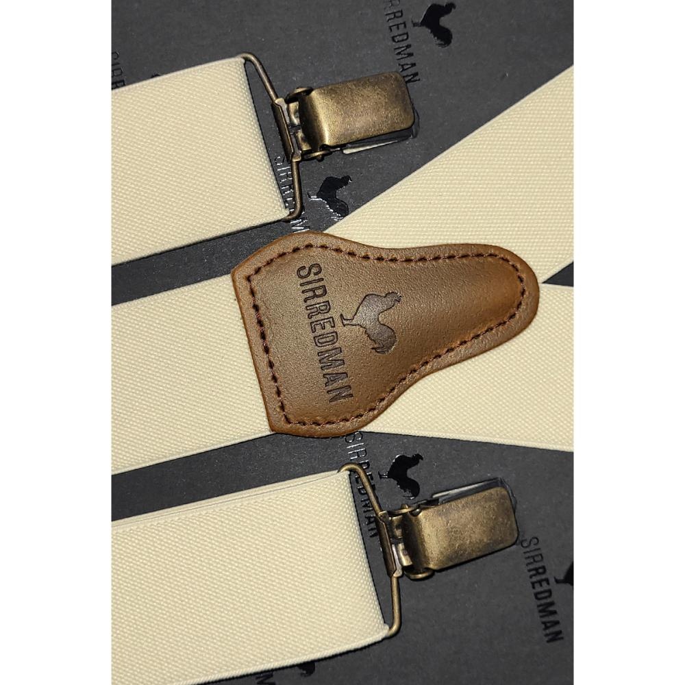 WORK suspenders off-white - 3