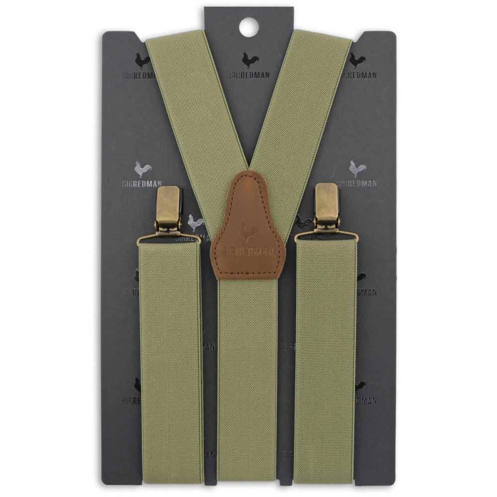 WORK suspenders olive green - 2
