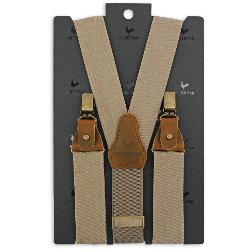 WORK suspenders taupe denim - 5
