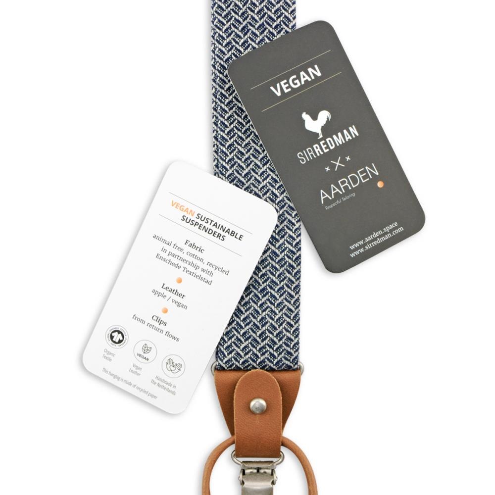 x Aarden suspenders combi pack Vince Vegan Blue - 3