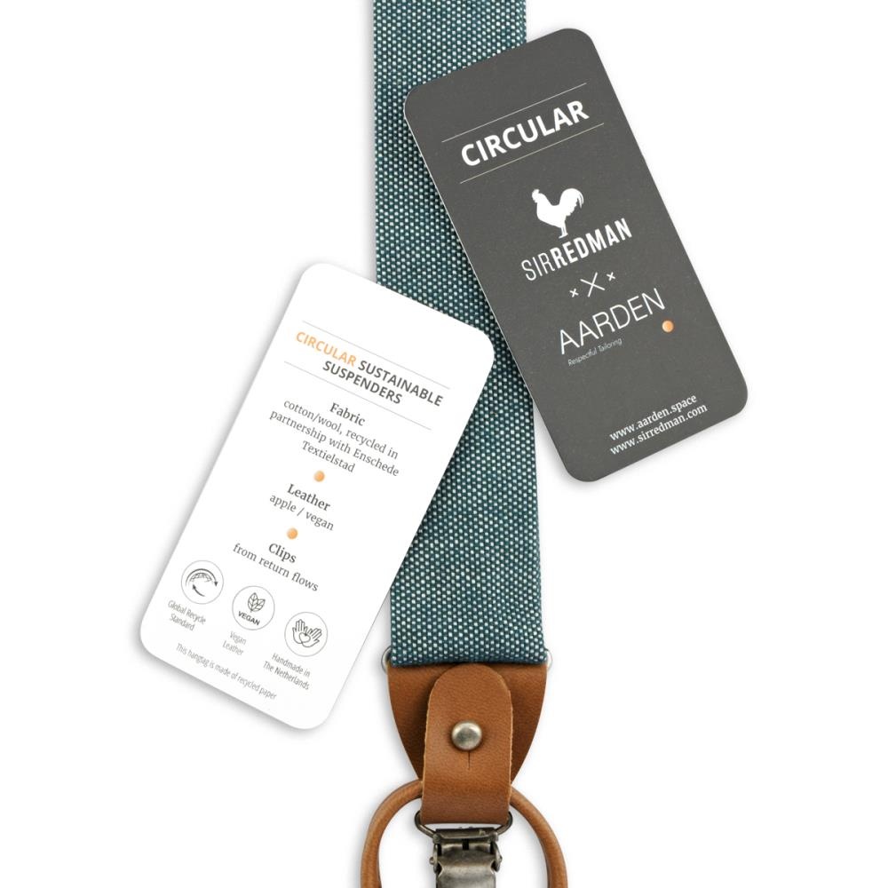 x Aarden suspenders Sustainable Stan Petrol - 2