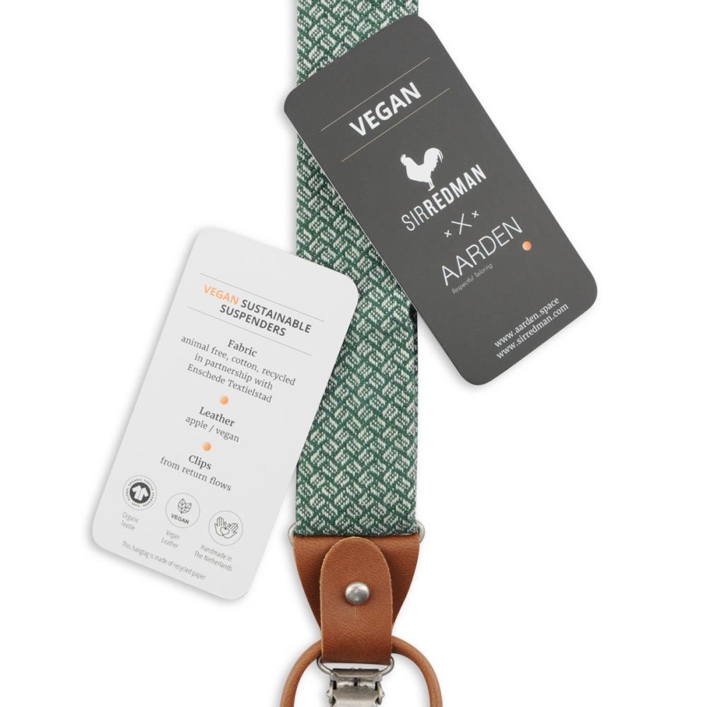 x Aarden suspenders Vince Vegan Green - 3