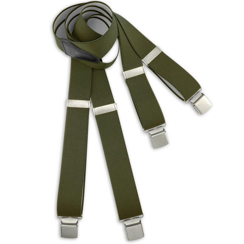 XL suspenders army green - 2