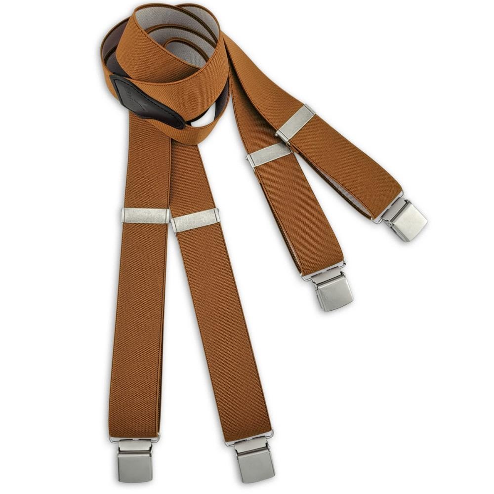 XL suspenders cognac - 2