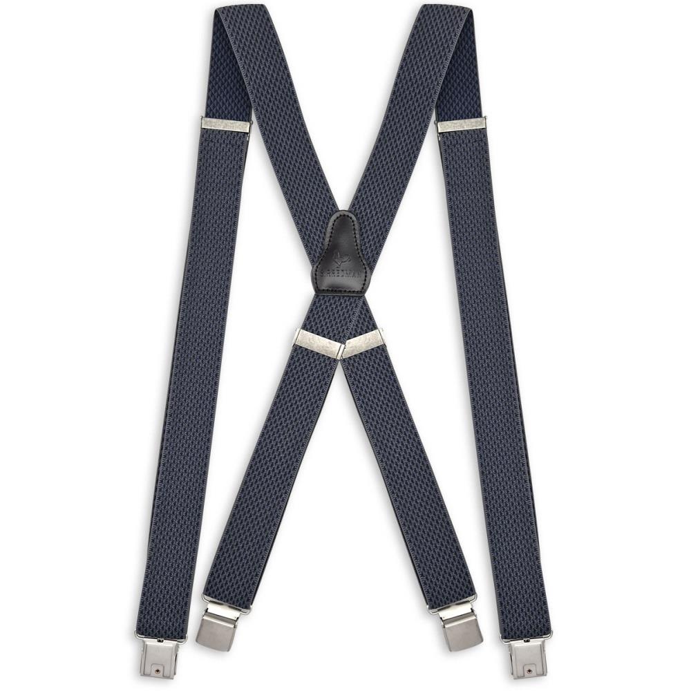 XL suspenders Elegance blue grey - 1