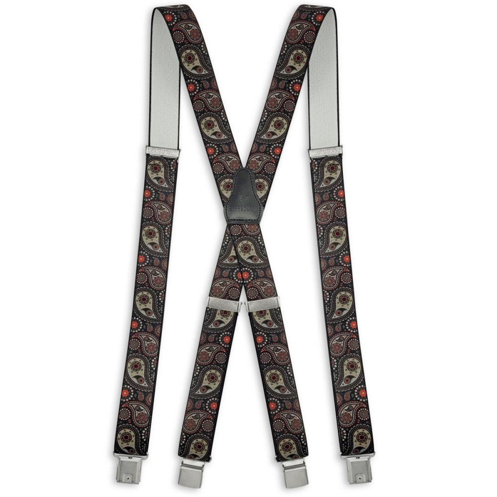 XL suspenders Modern Paisley - 1