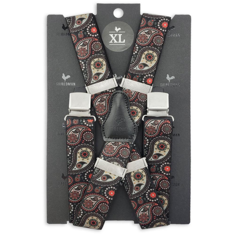 XL suspenders Modern Paisley - 3