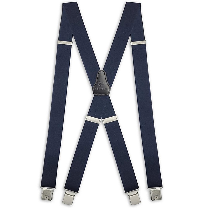 XL suspenders navy blue