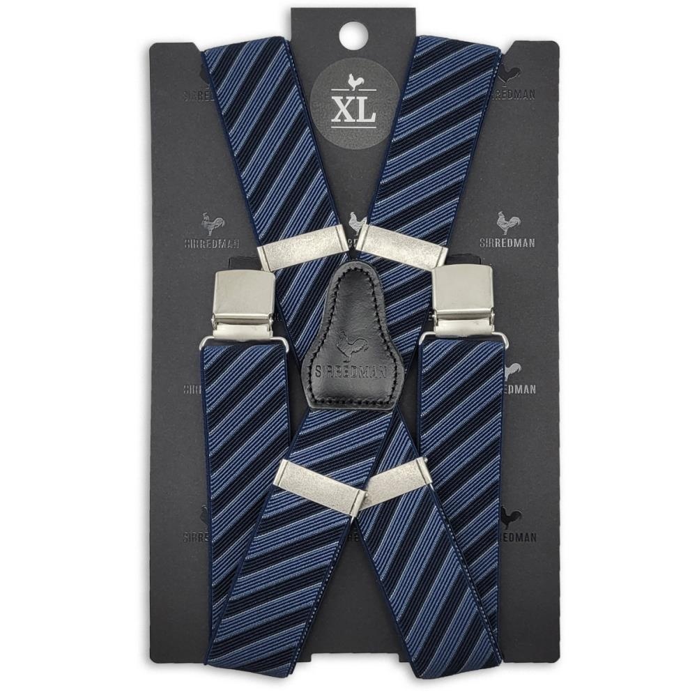 XL suspenders Oblique blue - 3