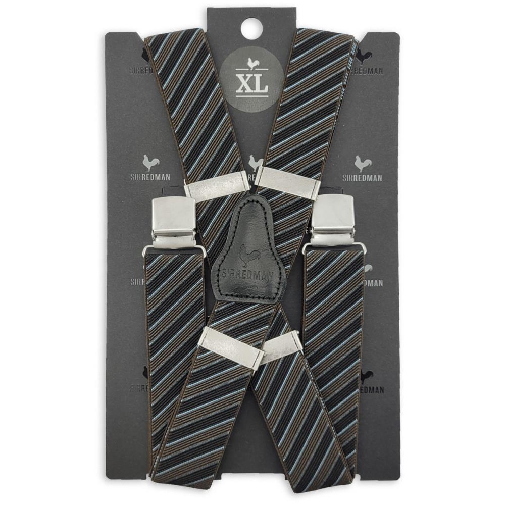 XL suspenders Oblique brown - 3