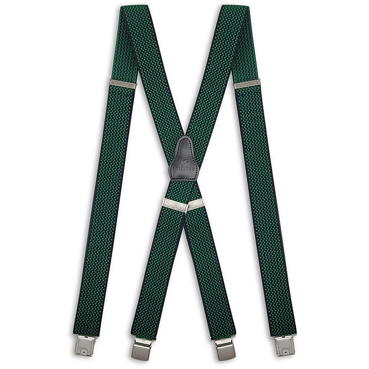 XL suspenders Okay Owen green