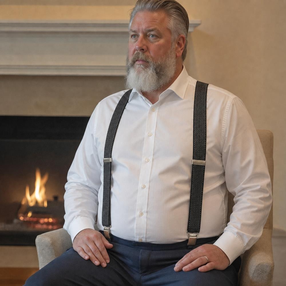XL suspenders Okay Owen grey - 2