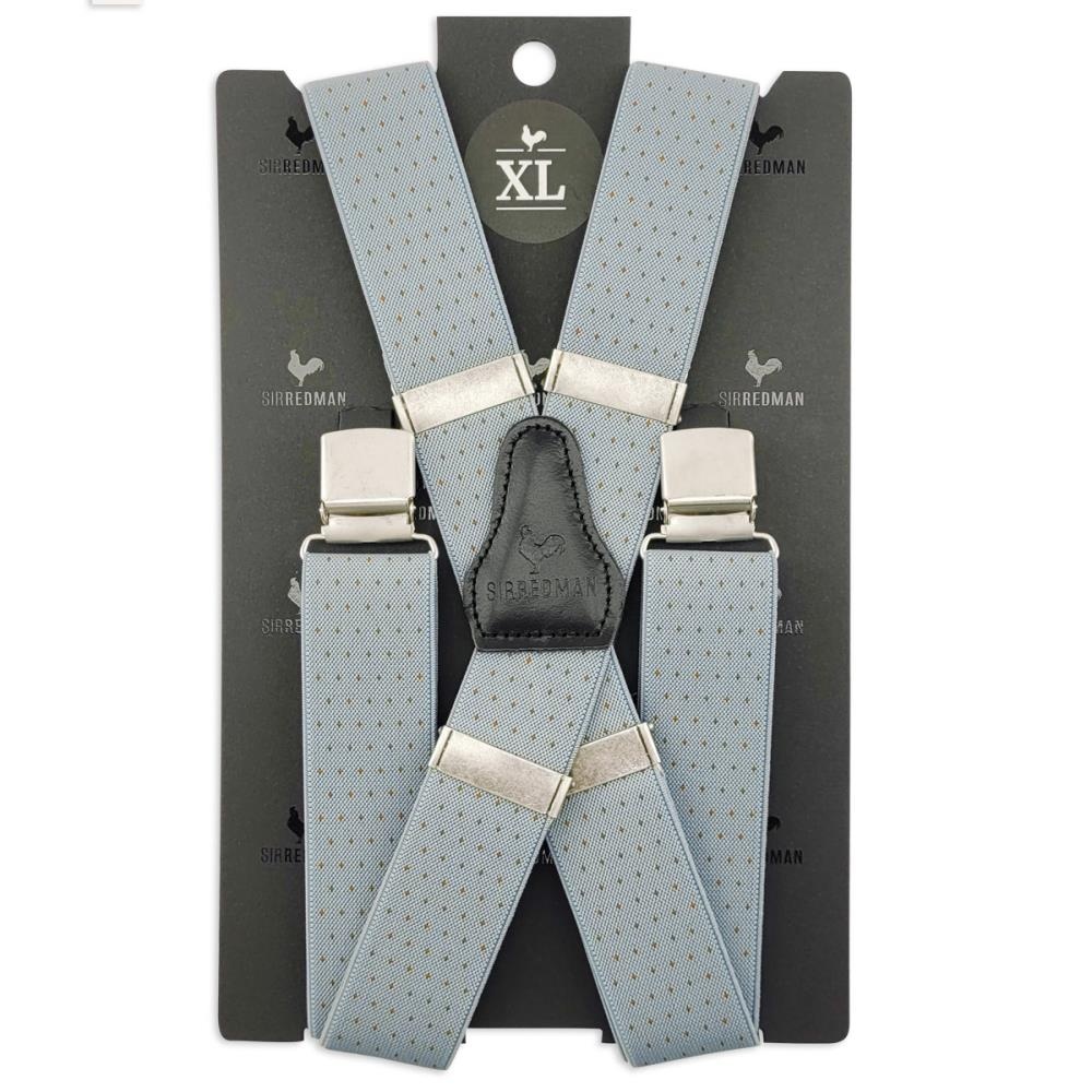 XL suspenders Tiny Dots grey - 3